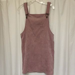Pink overall dress